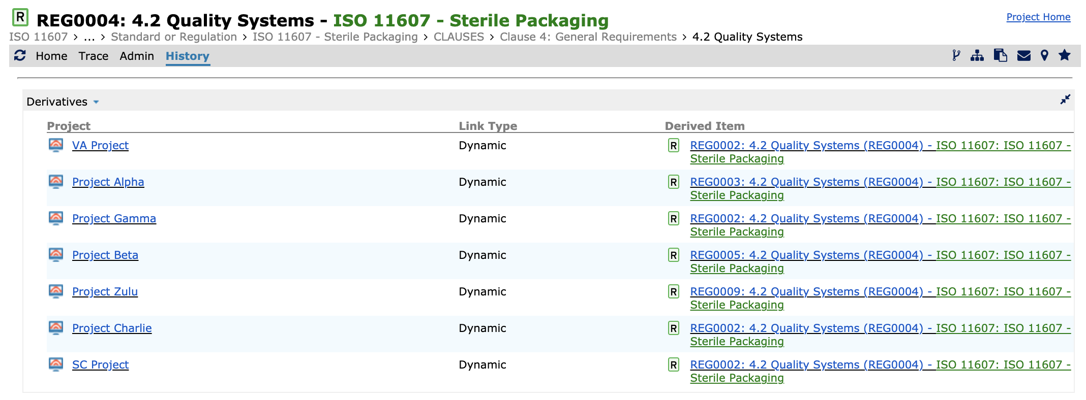 Reuse of Regulation Across Multi Projects_COCKPIT ENTERPRISE