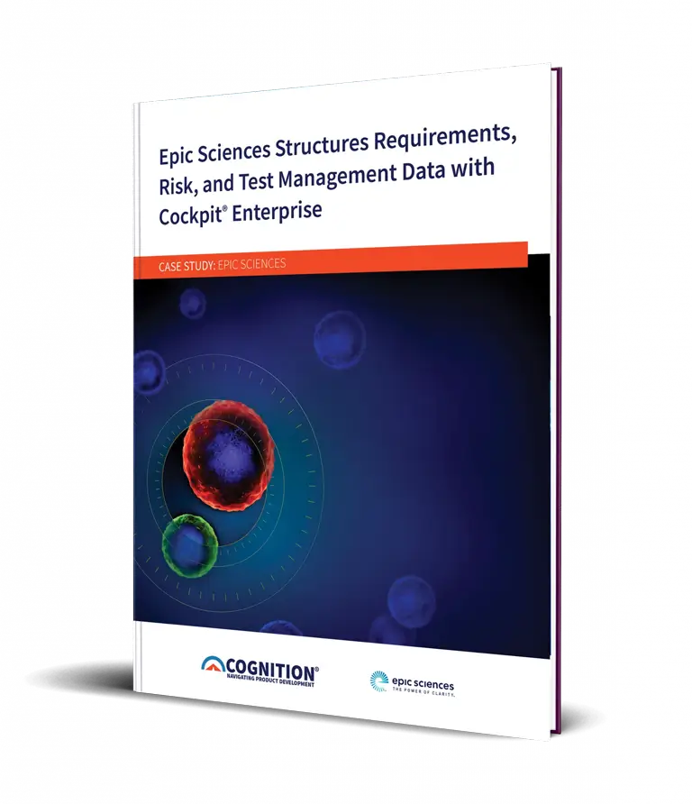 Epic Sciences Structures Requirements, Risk, and Testing Management Data with Cockpit® Enterprise Case Study